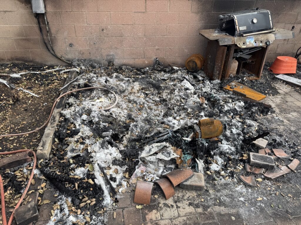 Photo of on-site pollution and waste